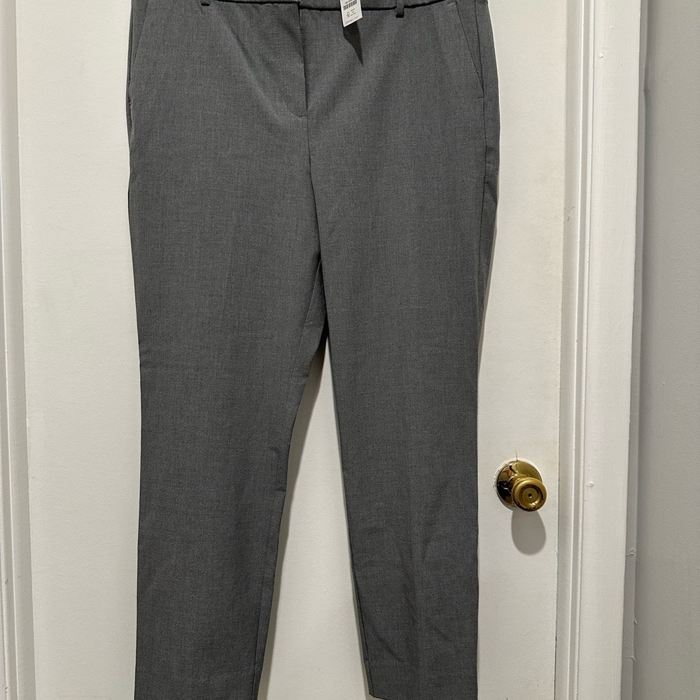 J Crew Ruby Crop  Stretch Twill‎ Heather Gray Pants Women’s Size 16 New